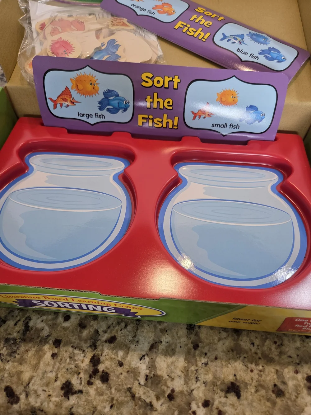 Lakeshore Learning Sorting Fish Game Educational Homeschool Ages 3+ Size Color